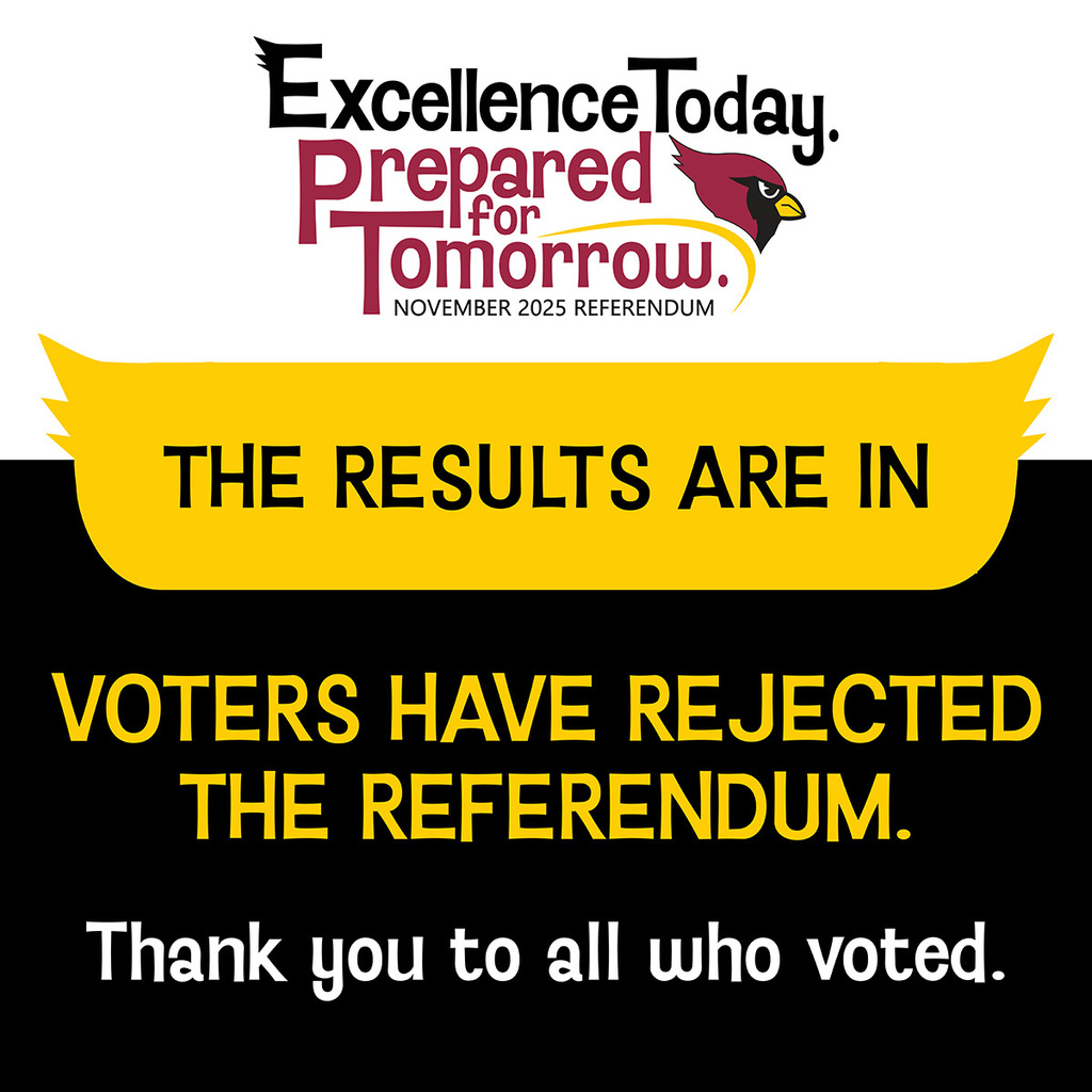The referendum results are in. District residents have rejected the referendum. 