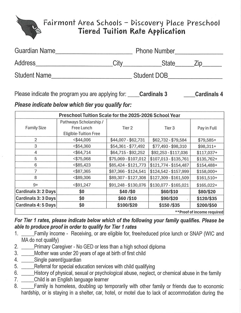 DP PreK Tiered Tuition Rate Info-Eng