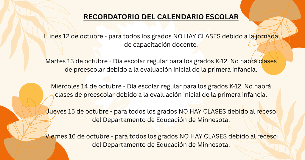 MEA SCHOOL CAL REMIND-SP