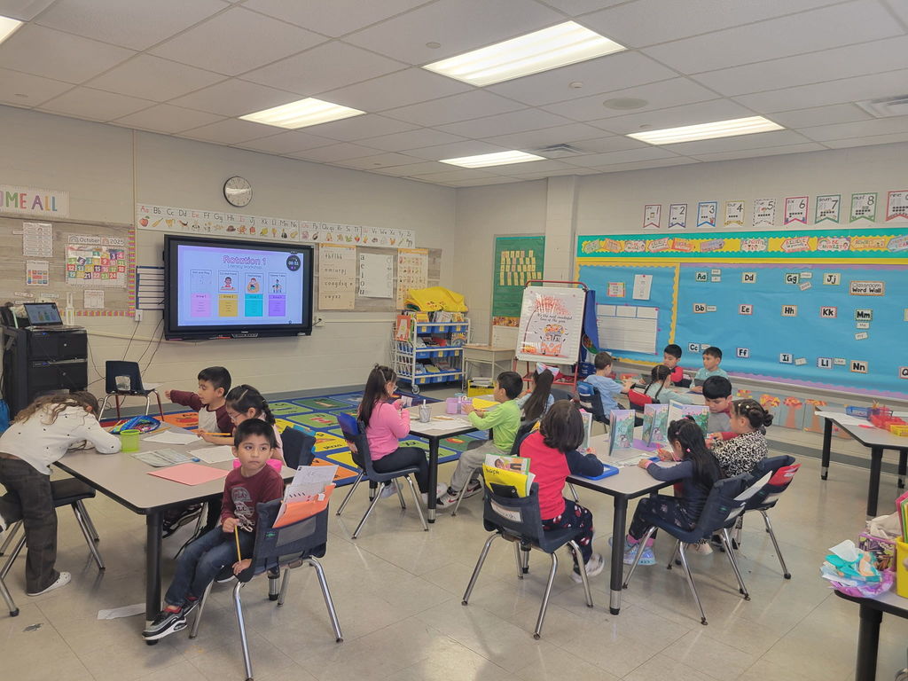 Our Kindergarten students hard at work!