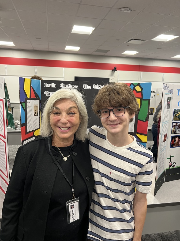 student with the adult they interviewed