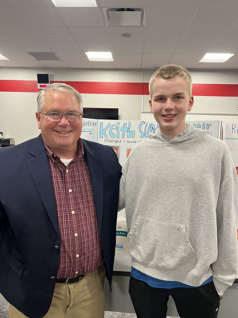 student with the adult they interviewed