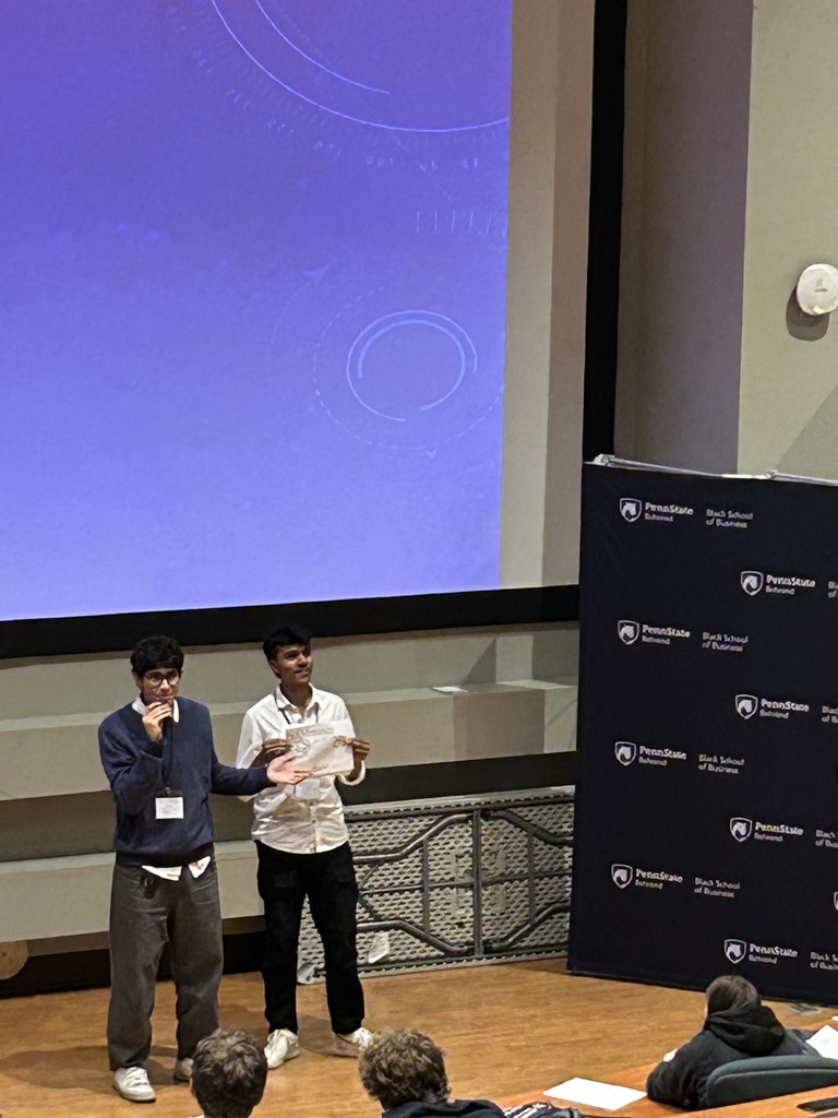 2 students presenting at Behrend