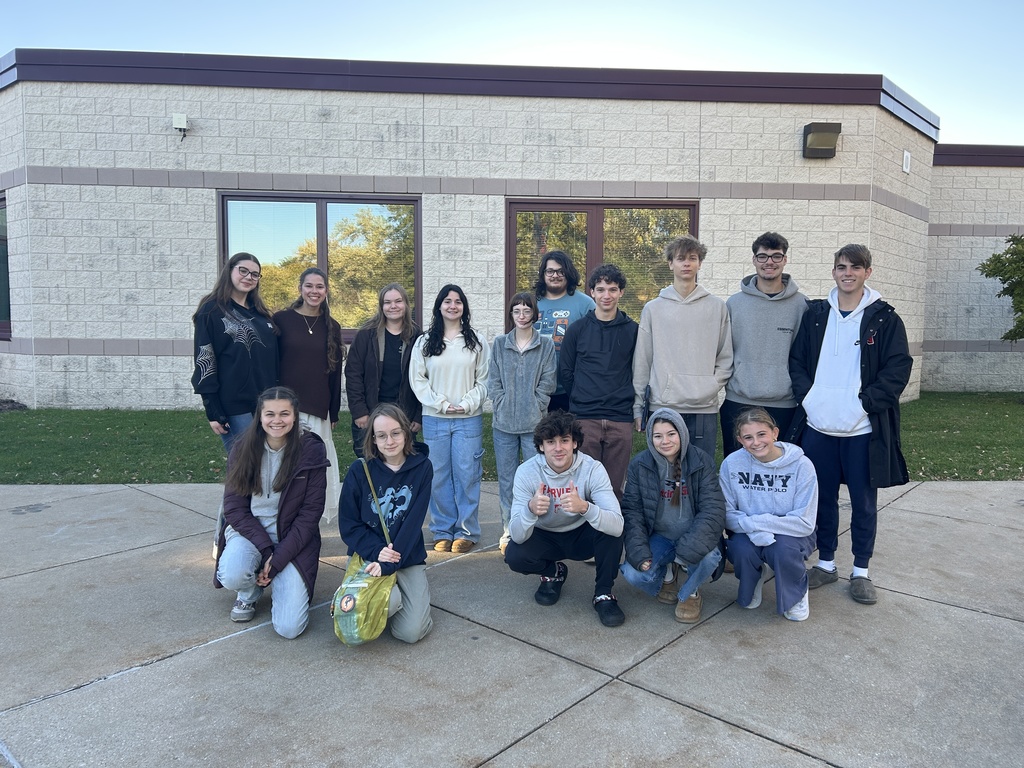 group of students standing at FES