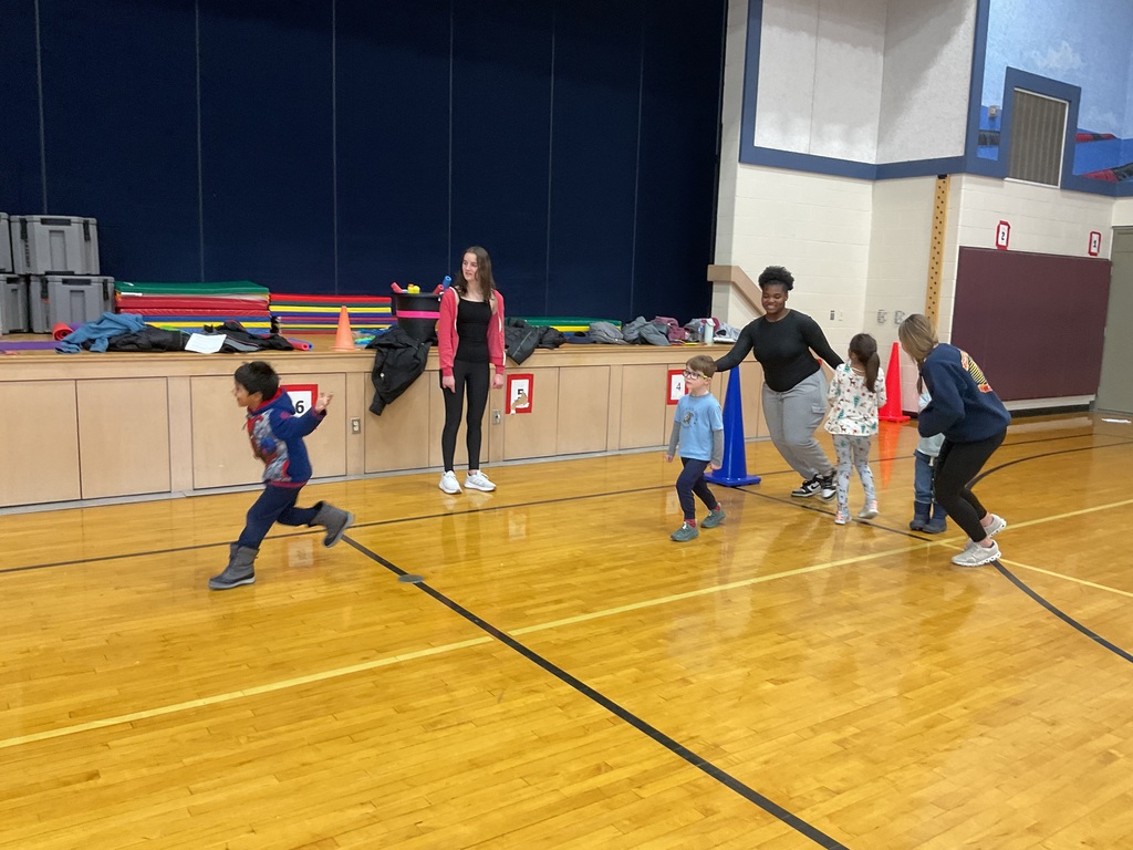 Students in Early Childhood Education created gross motor skill lesson plans to complete with the students at FES.