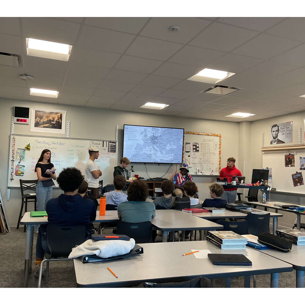 Mrs. Nelson’s 9th graders created final project presentations that included sing alongs, live music, interactive games, team activities, and spectacular visual slides!