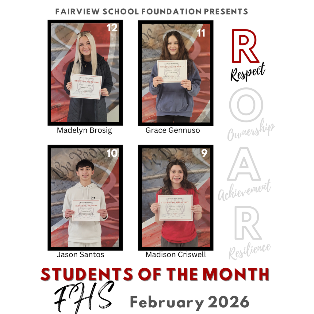 FHS students of the month