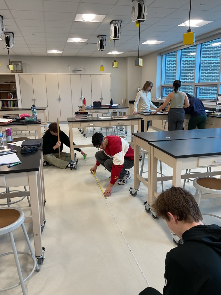 The AP physics class analyzes an angled projectile motion of a sphere in order to determine the range, max height and the time in air.