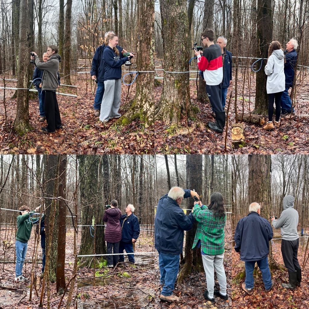 The students got to tap the trees, heard about the syrup making process and got to sample the delicious local product. 