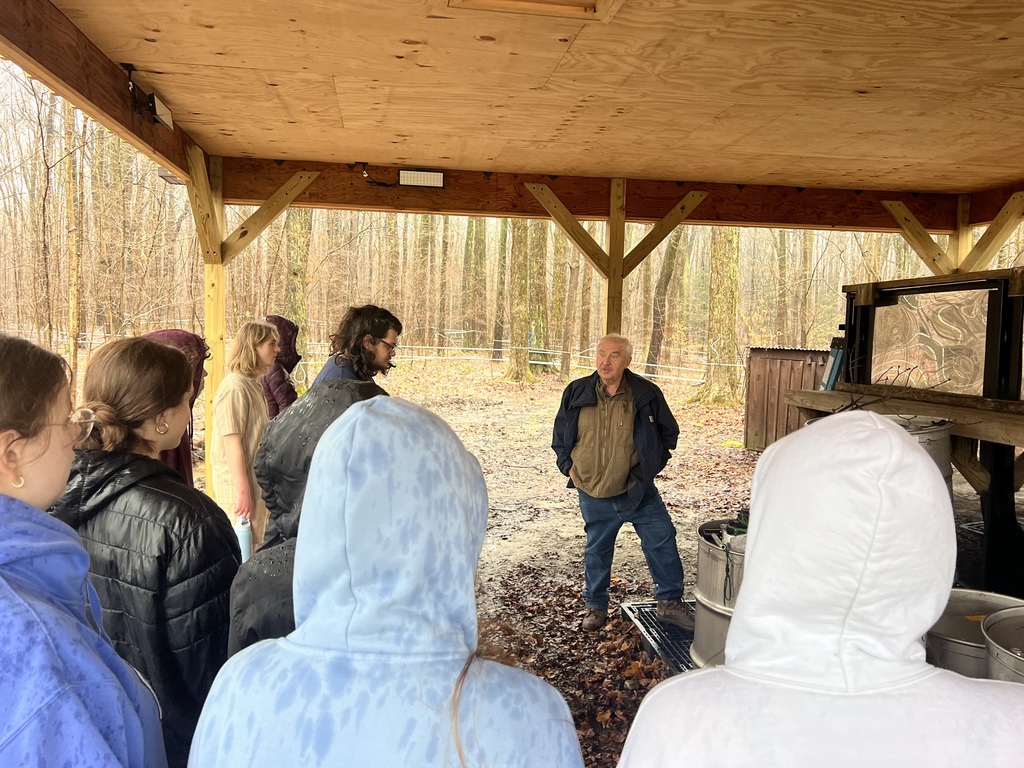 The students got to tap the trees, heard about the syrup making process and got to sample the delicious local product. 