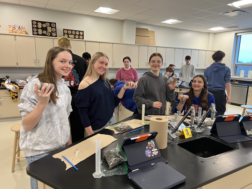 Freshmen environmental science students spent two days in lab determining the characteristics of the soil samples they brought to school.