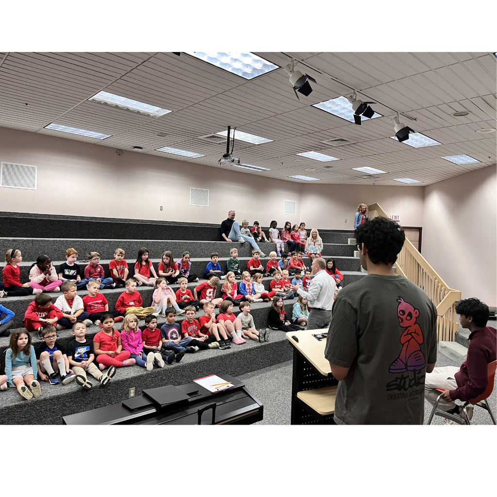 The high school's Speech & Debate Team brought its success to FES today, presenting their 1st place school state victory at the Bloomsburg tournament to kindergarten classes.