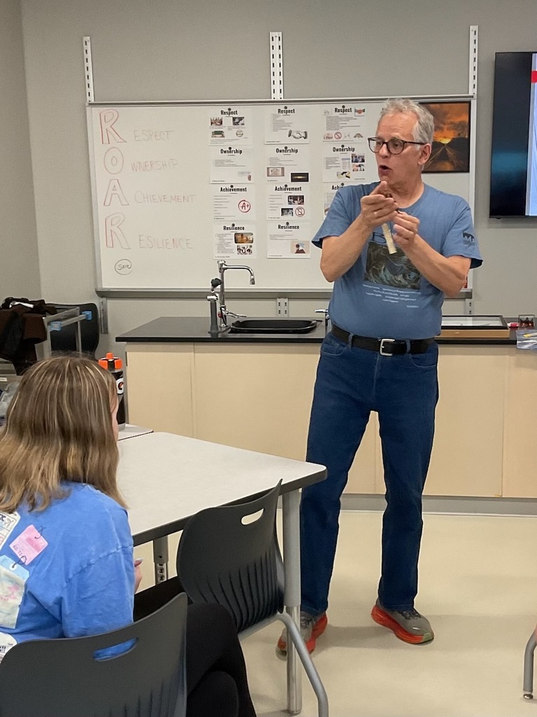 Dr. Steve Ropski, a former Gannon professor, came in to share his knowledge of bats.