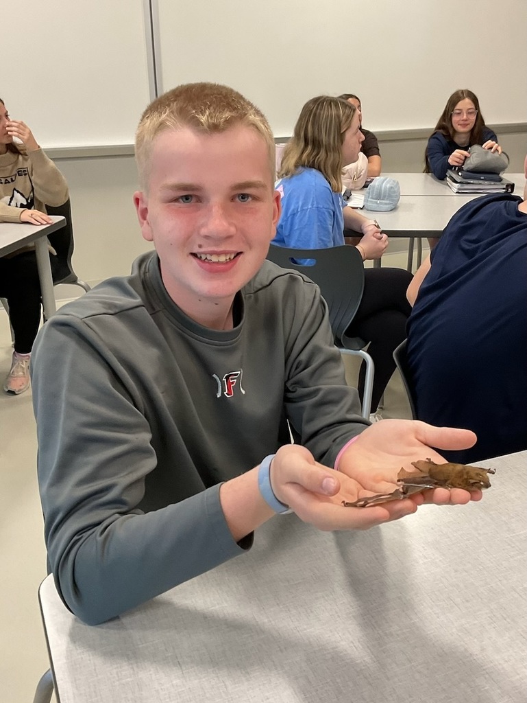 Dr. Steve Ropski, a former Gannon professor, came in to share his knowledge of bats.
