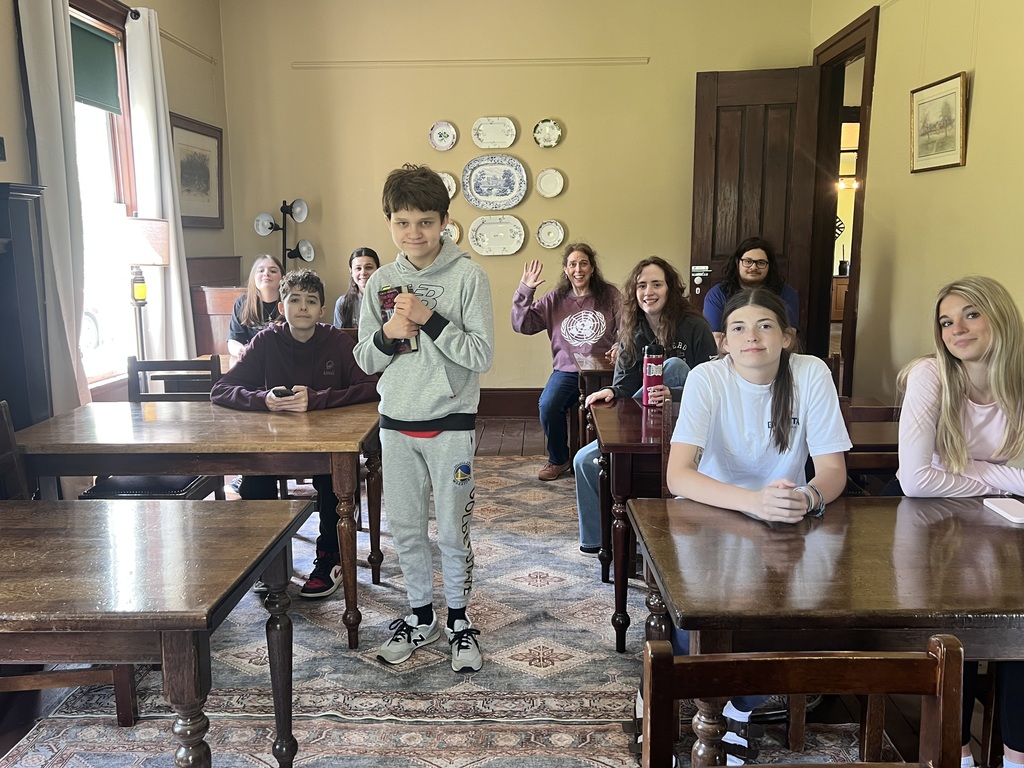 The students learned about Girard history, including Dan Rice and Charlotte Battles, and toured the homes in Girard courtesy of the Hagen History Center. 