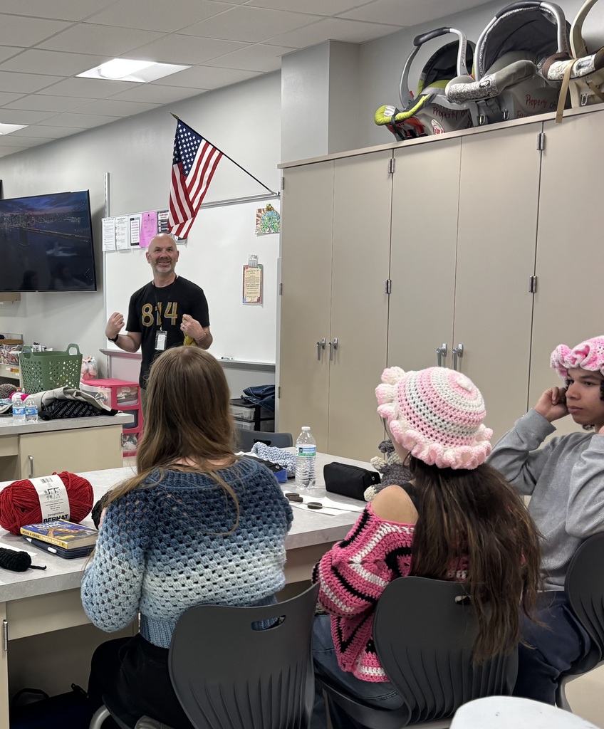 Crochet, Fashion, and Design Clubs had an amazing hands-on visit from the owner of Hanks Yarn Supply Co.—right here in Erie!