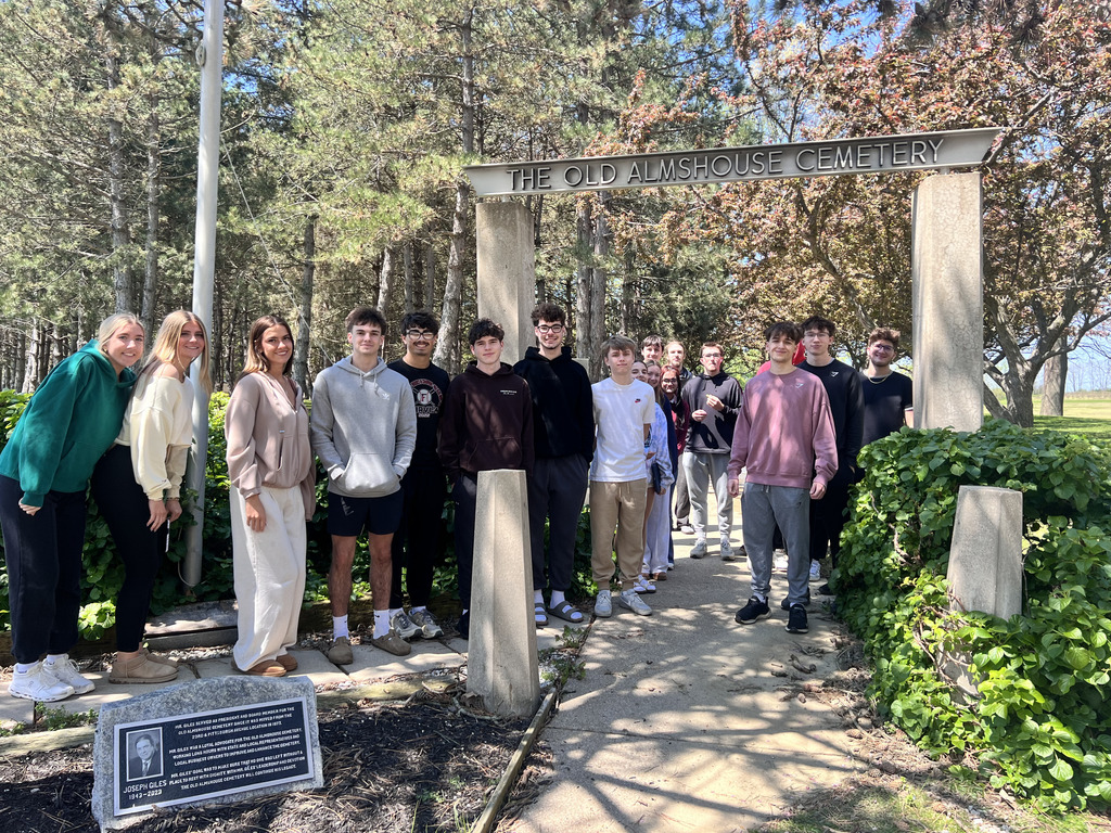 Erie Experience classes visited the Fairview Cemetery and Alms House Cemetery this week. The students learned about the famous people buried in the Fairview Cemetery and learned about the sad, past history of "Paupers' Field."