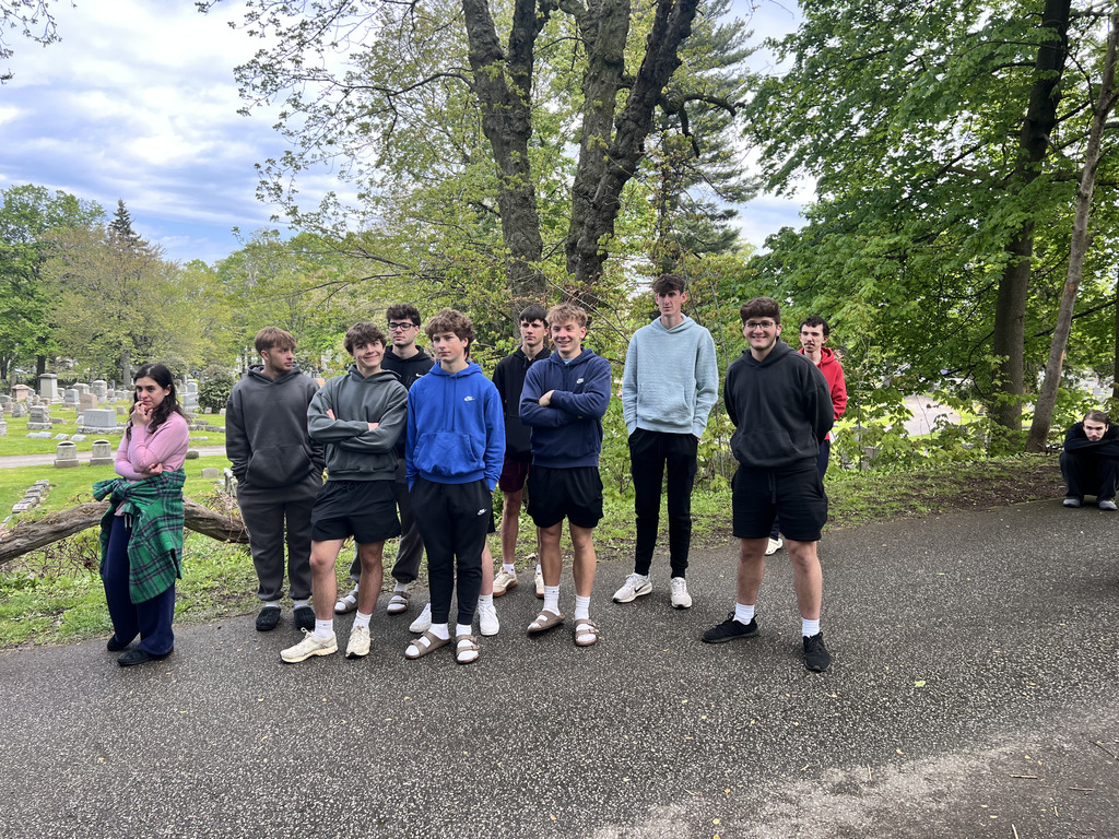 Erie Experience students visited the Erie Cemetery.