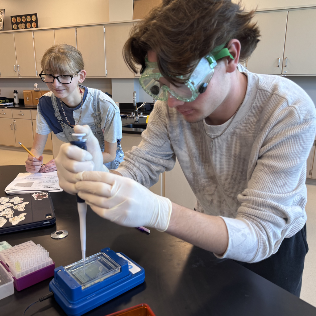 Crime Scene Investigators Brayden Wagner and Kai Cook put their forensic science skills to work