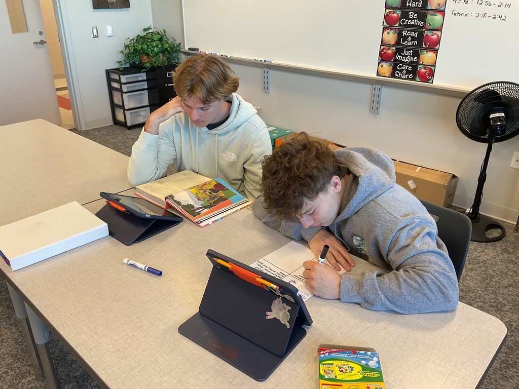 students working
