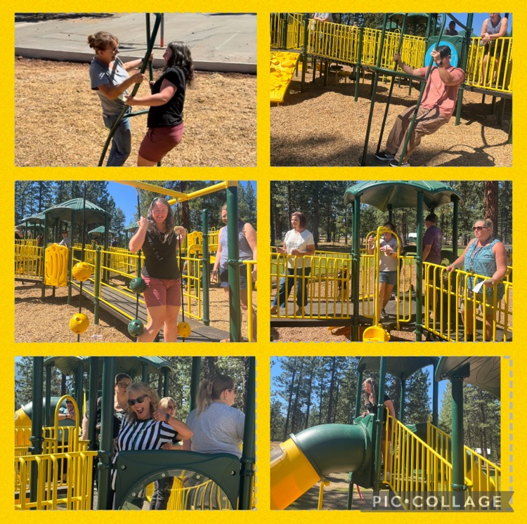 staff playing on playstructure