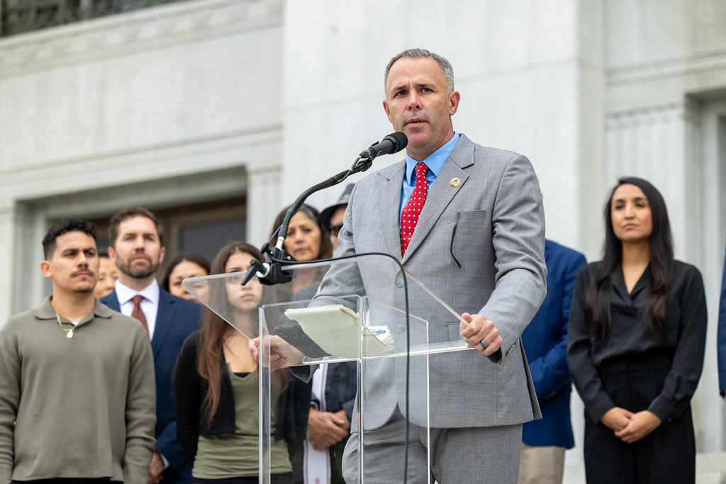 Morgan Nugent representing rural districts in California in support of funding public schools. 