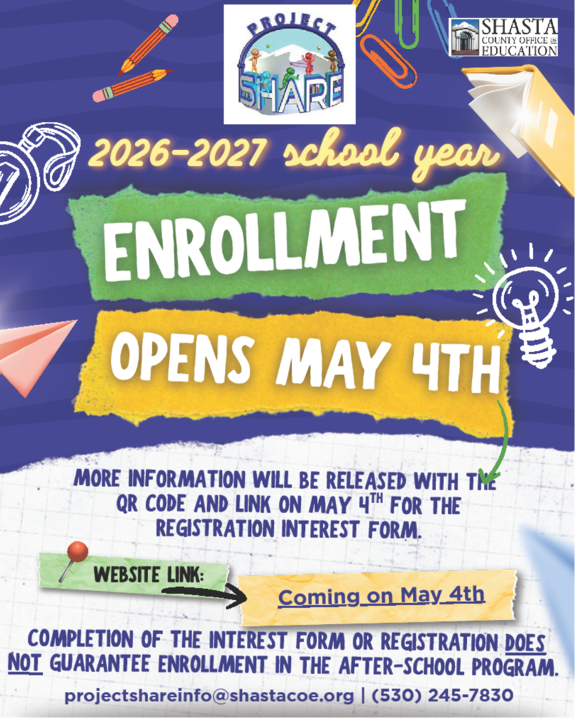 Project Share registration for fall opens May 4th