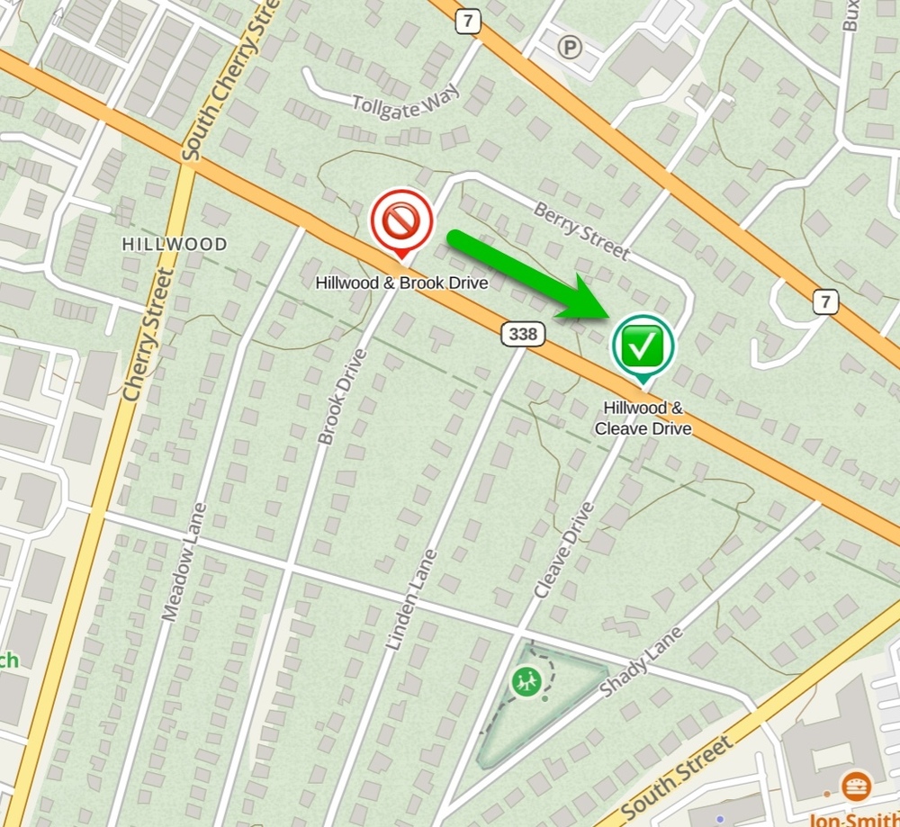 Hillwood Bus Stop Change
