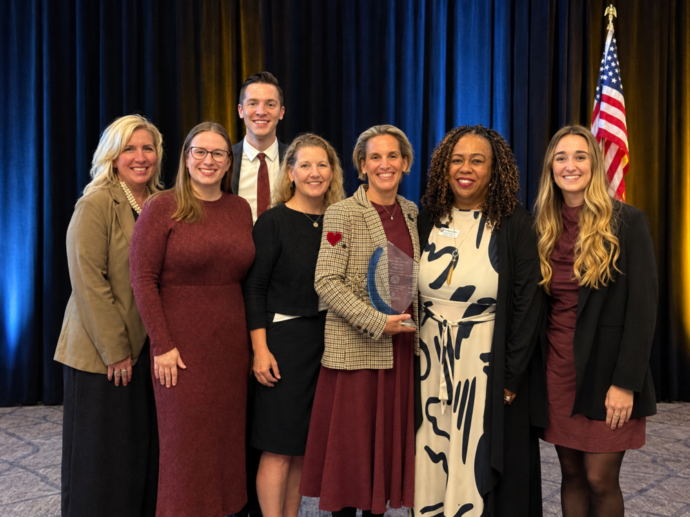 (L to R): Julie Paradiso DARS Vocational Rehabilitation Counselor, Megan Stetson Meridian HIgh School Special Education Administrator, Tyler Schreffler DARS Manager, Paula Schnaufer FCCPS Director of Specialized Instruction, Liz McCarthy Meridian Transition Coordinator, Brenda Richardson ServiceSource Executive Director, Madeline Fitzgerald ServiceSource Director of Employment Service