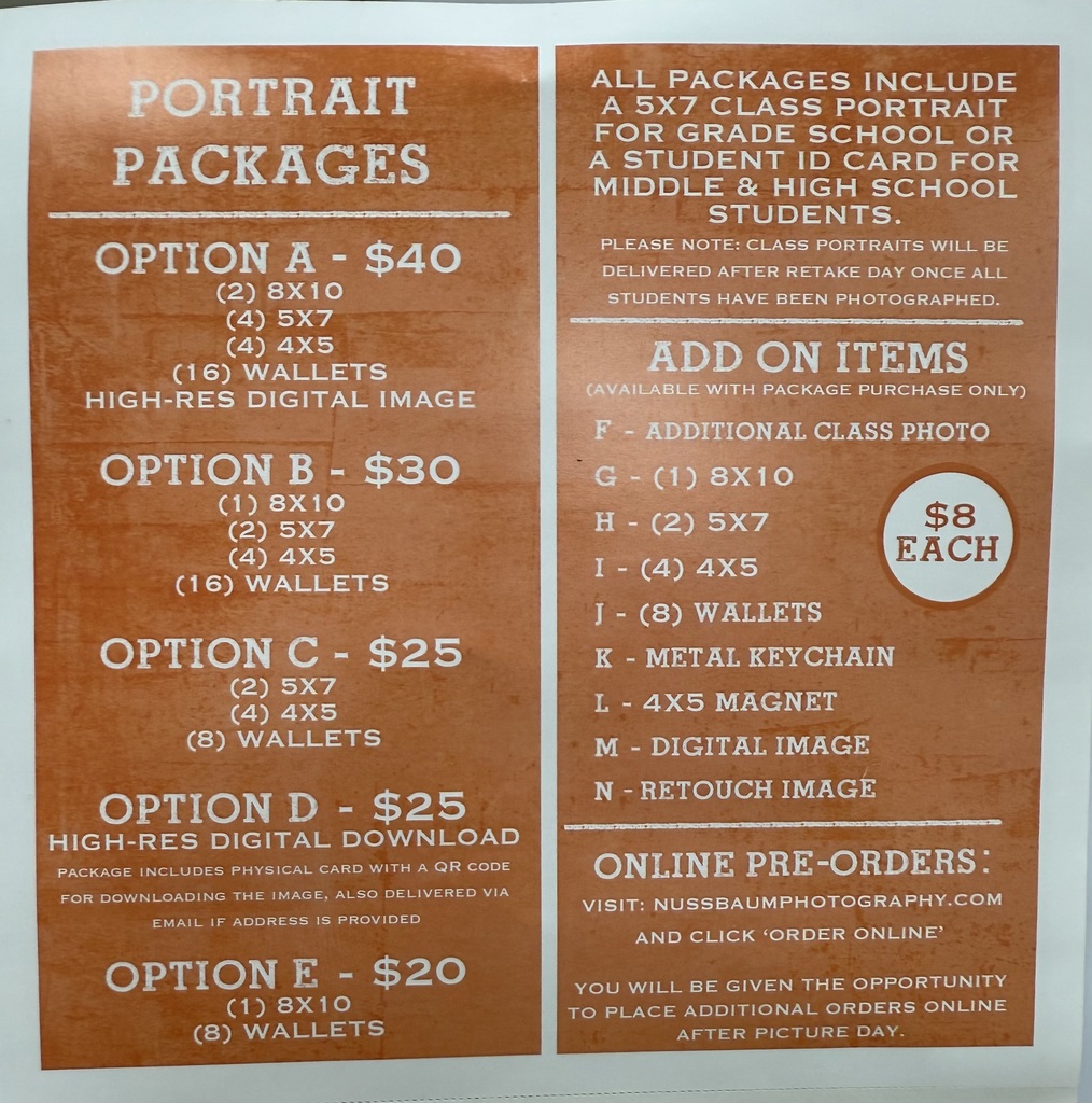 price sheet