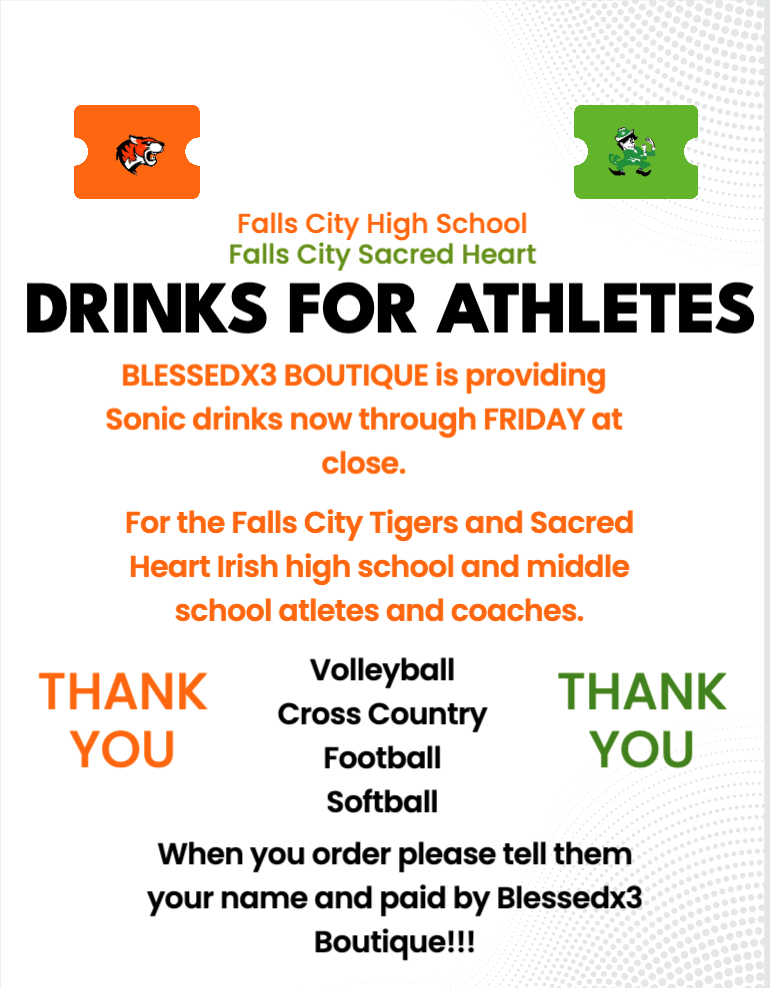 Free Drinks for athletes
