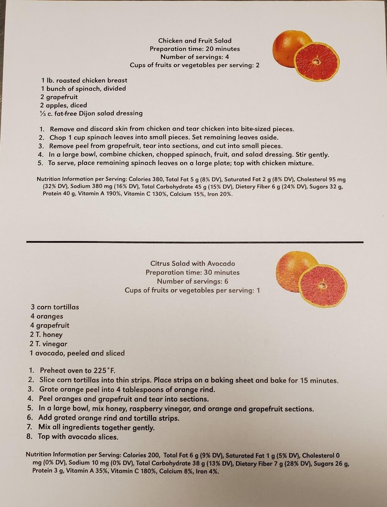 Grapefruit recipe