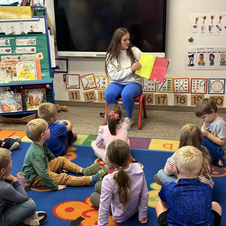 Chemistry students reading to North School 