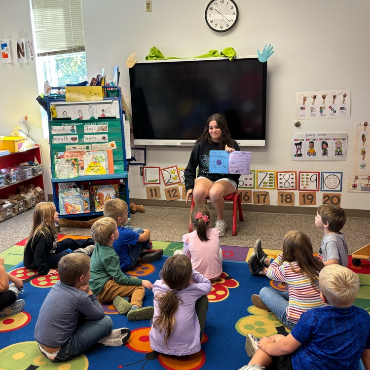 Chemistry students reading to North School 