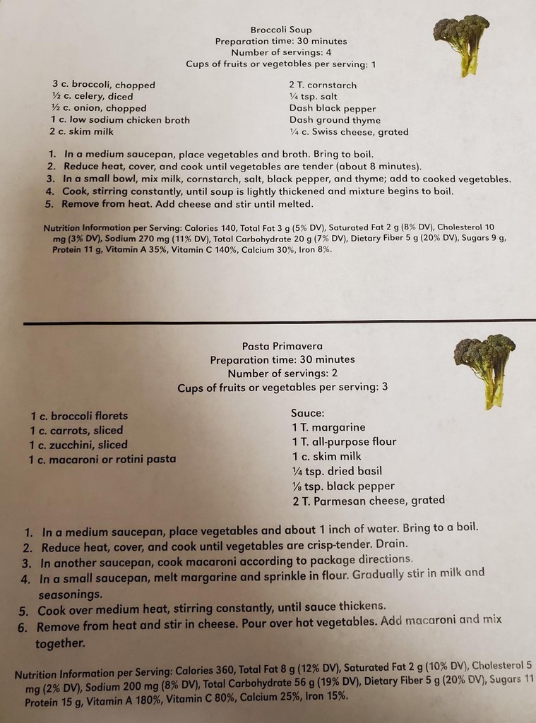 Broccoli recipes