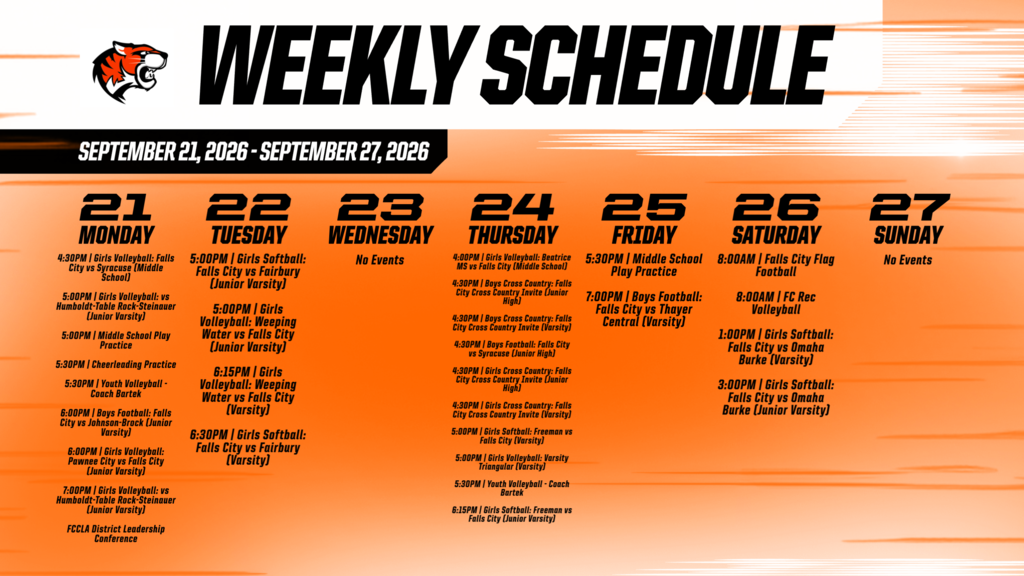 Weekly Events
