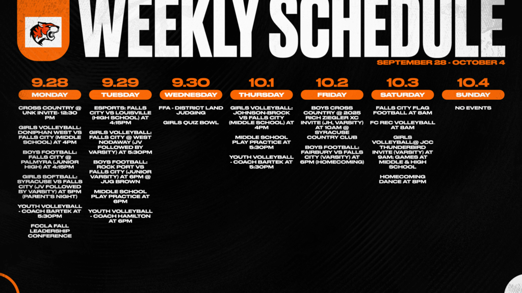 Weekly Events
