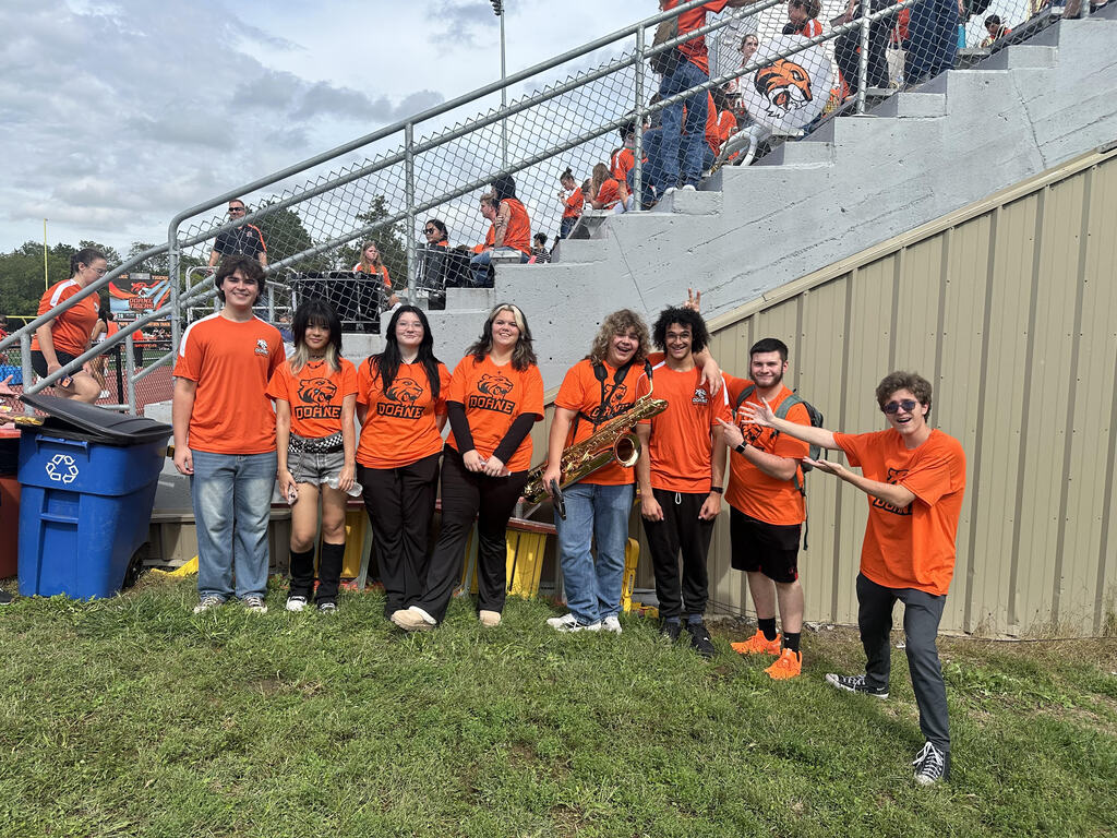 Members of Tiger Band at Doane University!