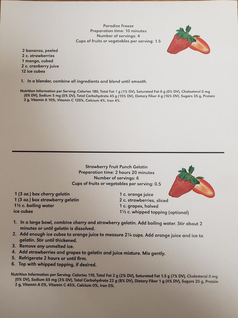 Strawberry recipes