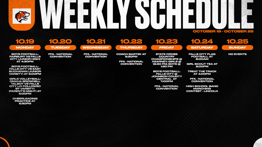 Weekly Events 