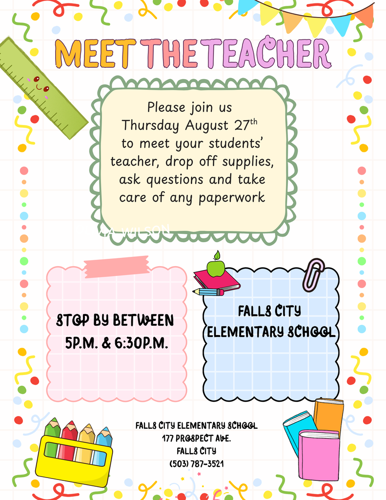 Meet the Teacher flyer