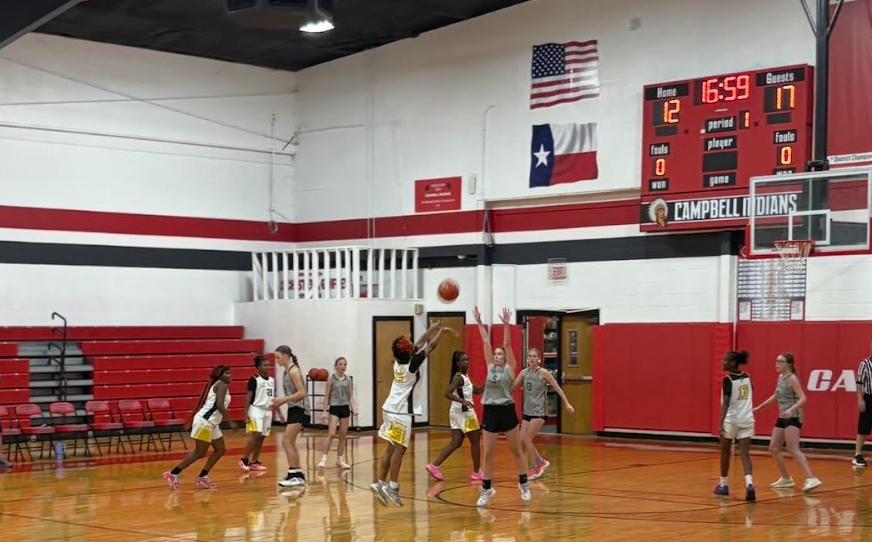 Girls Aummer league basketball game