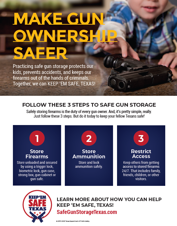 Gun Safety Flyer (English)