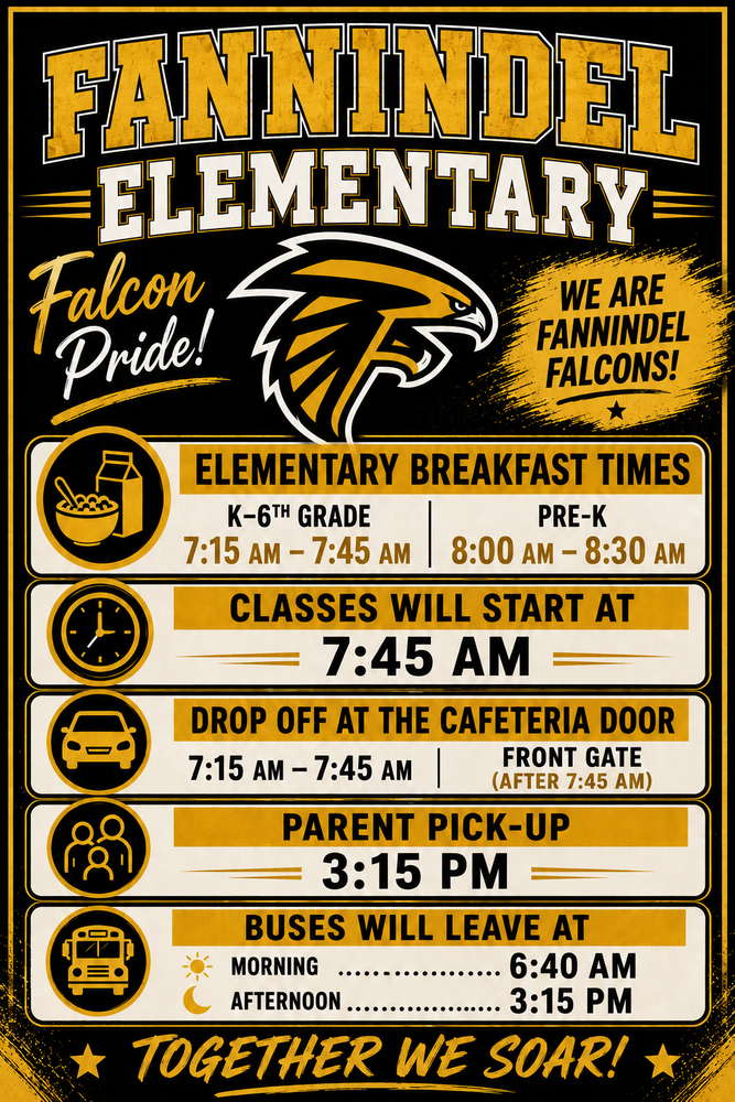 Fannindel Elementary School Information: 2026-2027