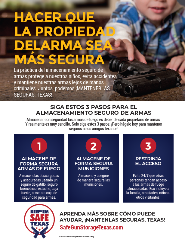 Gun Safety Flyer (Spanish)