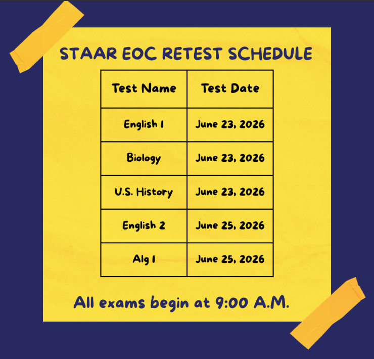 2026 Summer retest schedule