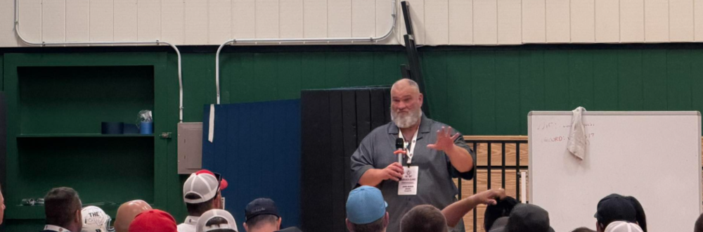 Coach Rigdon presenting