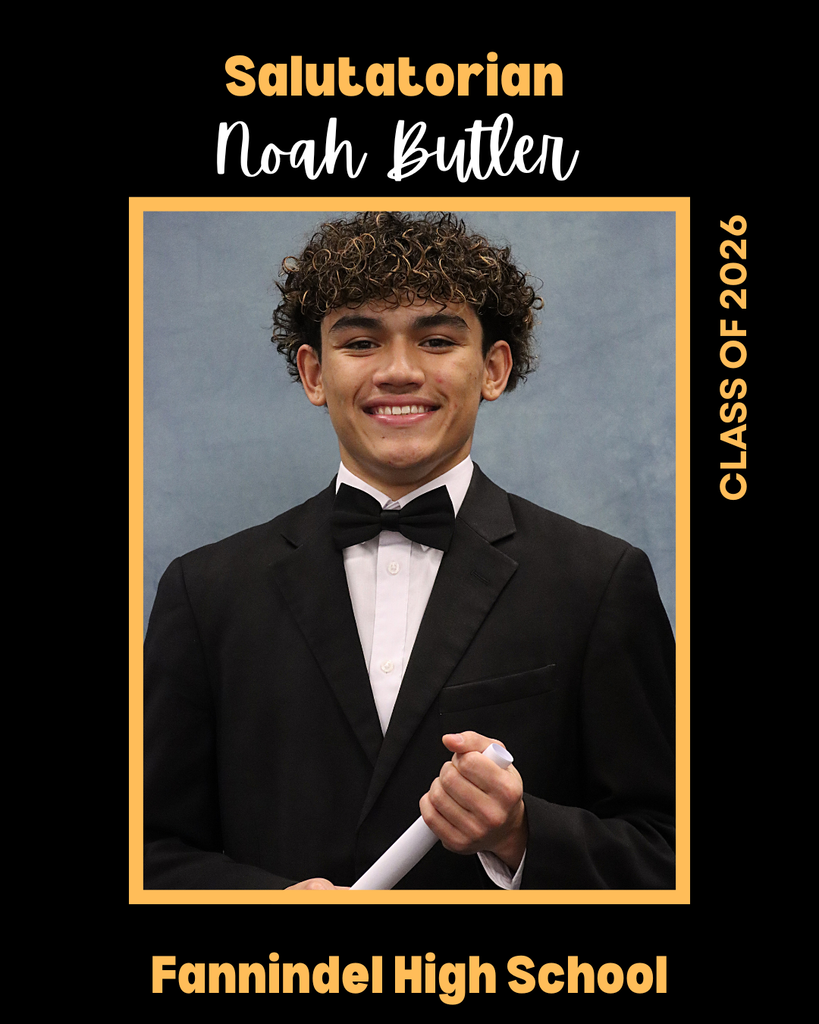 2025-2026 Salutatorian Noah BUtler Trussell
