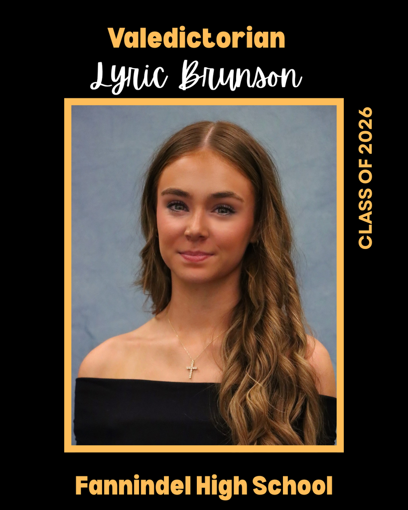 Fannindel ISD 2026 Valedictorian Lyric Brunson