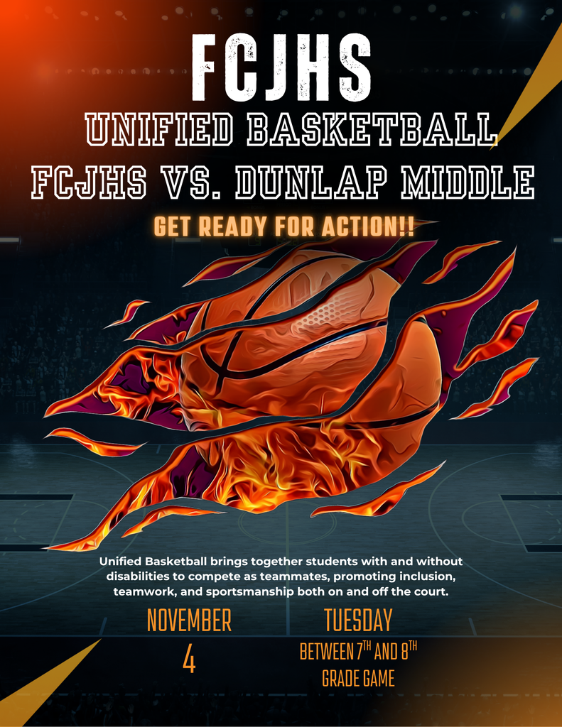 Orange and Black Illustrative Basketball Event Flyer